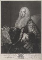 KG 15171
<br/>
Portret van Robert Lord Henley, Baron of Grainge
<br/>
<em>McArdell, James (1728/29-1765)</em>